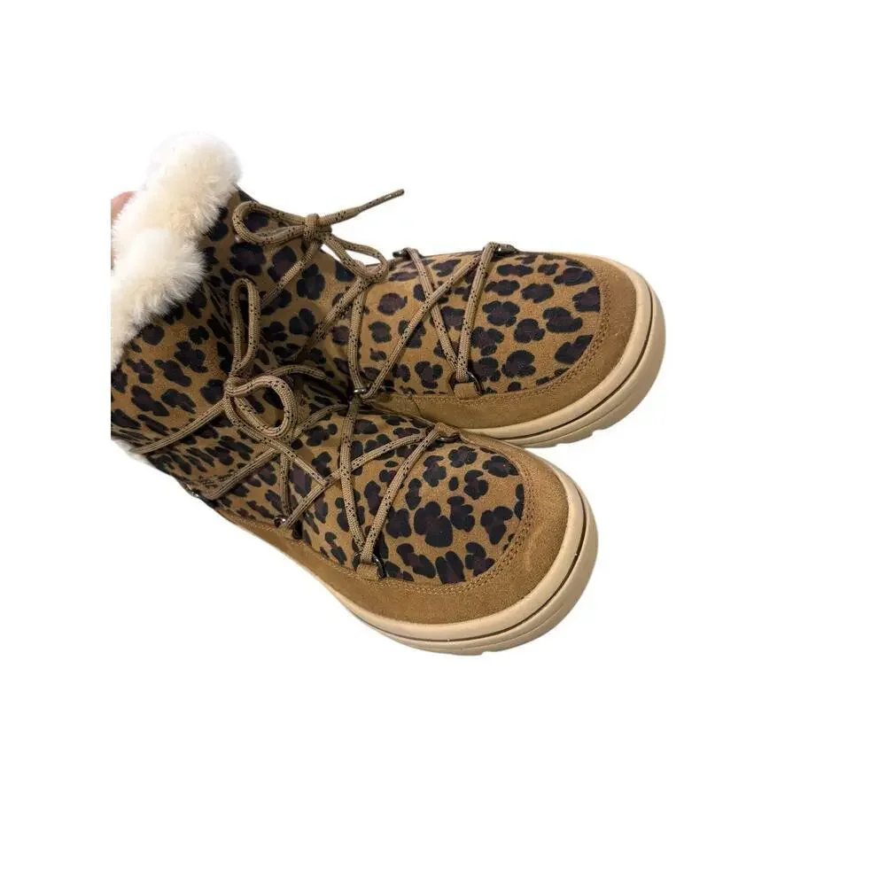 Skechers Women's Street Cleat Warm‎ N Wild Comfort Shoes Natural Womens 9.5